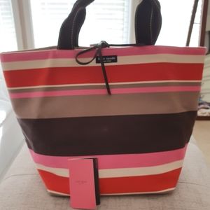 Kate Spade luaage stripe tote bag